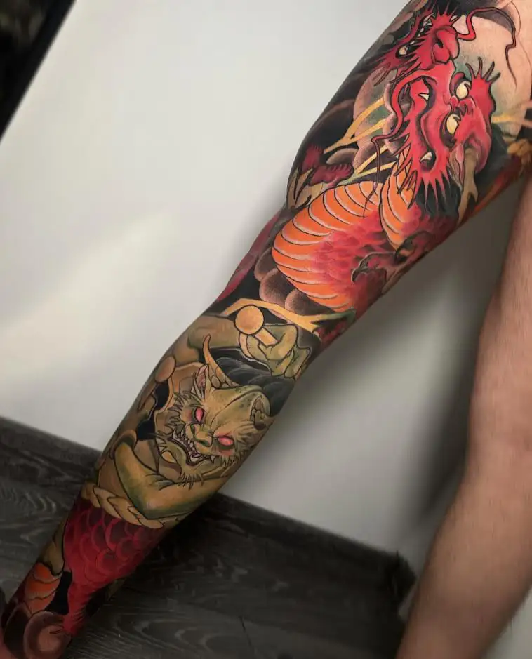 Neotraditional tattoo